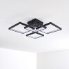 Bacolod Plafondlamp LED Zwart, 1-licht