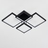 Bacolod Plafondlamp LED Zwart, 1-licht