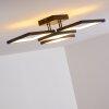 Bacolod Plafondlamp LED Zwart, 1-licht