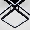 Bacolod Plafondlamp LED Zwart, 1-licht