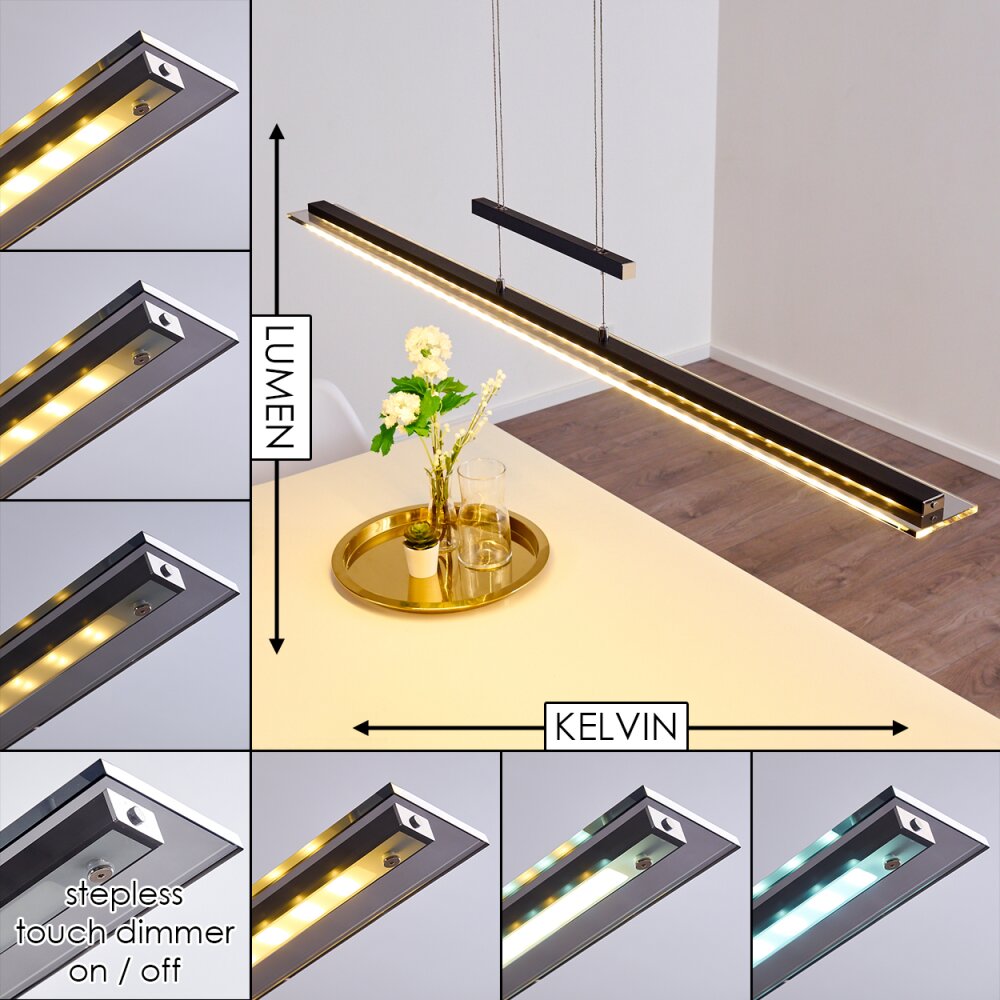 Junsele Hanglamp LED Zwart, 1-licht main product photo
