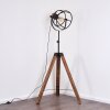 Haervej Staande lamp Hout donker, Zwart, 1-licht