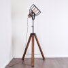 Haervej Staande lamp Hout donker, Zwart, 1-licht