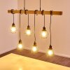 Barbengo Hanglamp Hout licht, Zwart, 6-lichts