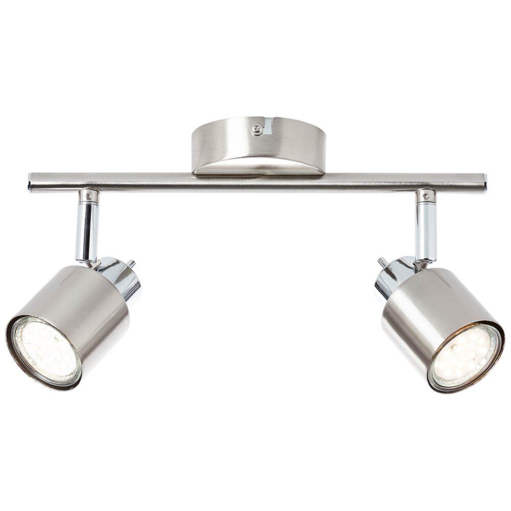 Brilliant ANDRES Plafondlamp Chroom, Nikkel mat, 2-lichts main product photo