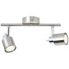 Brilliant ANDRES Plafondlamp Chroom, Nikkel mat, 2-lichts