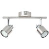 Brilliant ANDRES Plafondlamp Chroom, Nikkel mat, 2-lichts