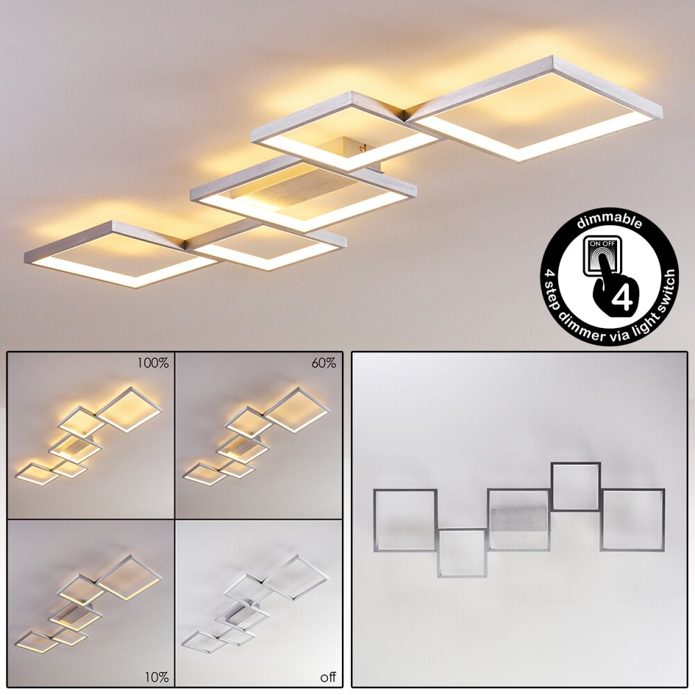 Bacolod Plafondlamp LED Aluminium, 1-licht main product photo