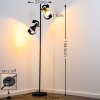 Mavas Staande lamp Zwart, 2-lichts