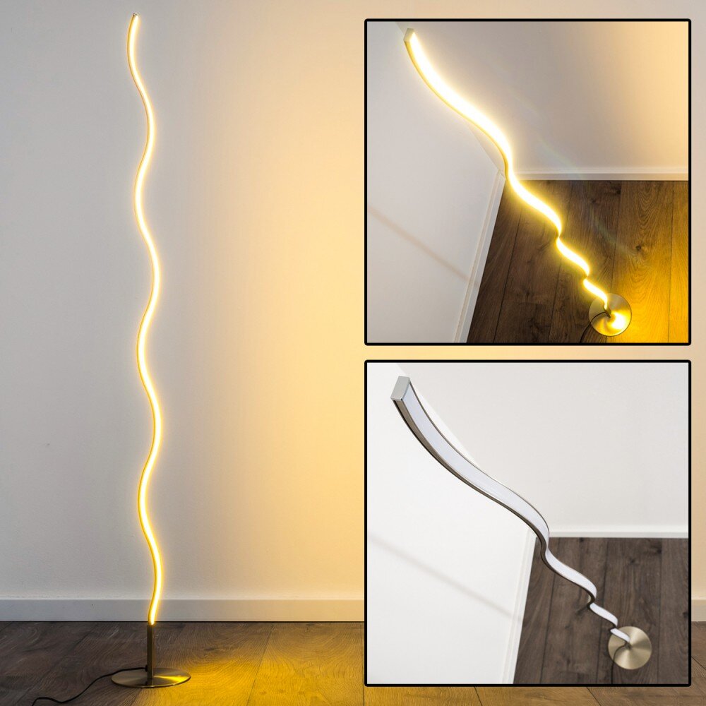 Dillon Staande lamp LED Nikkel mat, 1-licht