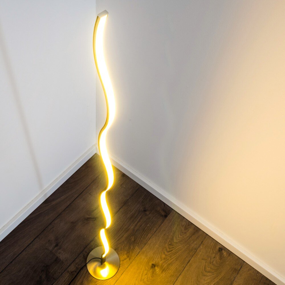 Dillon Staande lamp LED Nikkel mat, 1-licht