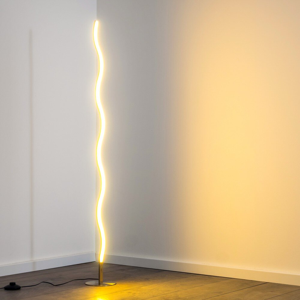 Dillon Staande lamp LED Nikkel mat, 1-licht
