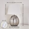 Stampa Tafellamp Zilver, 1-licht