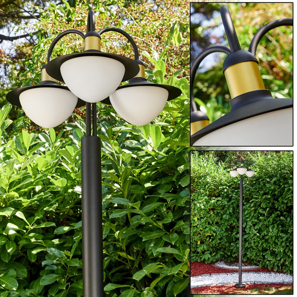 Theux Buiten staande lamp Goud, Zwart, 3-lichts main product photo