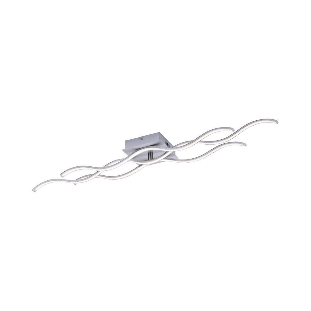 Leuchten-Direkt Wave Plafondlamp LED Nikkel mat, 1-licht main product photo