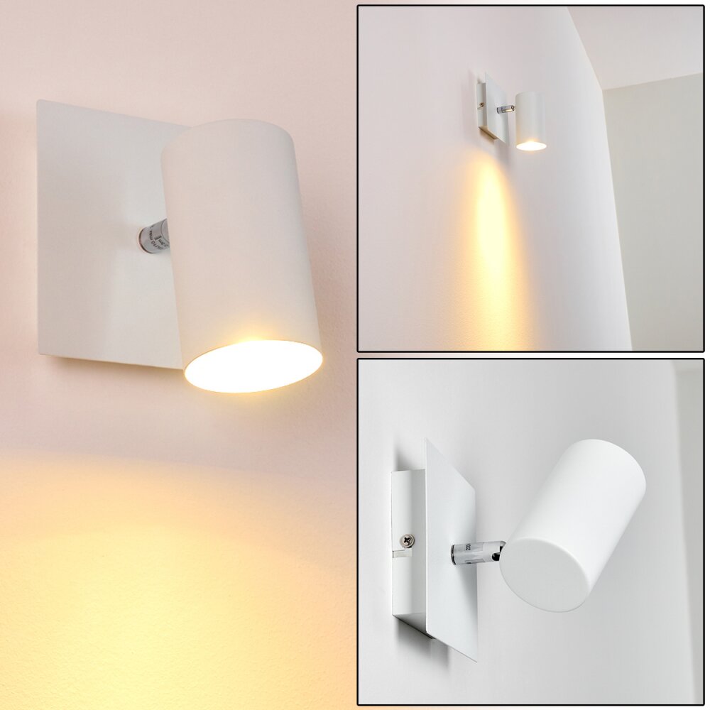 Zuoz Muurspot Wit, 1-licht main product photo