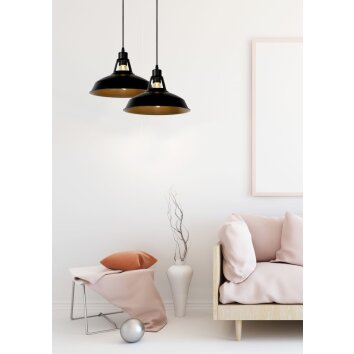 Lucide BRASSY-BIS Hanglampen Zwart, 1-licht Lucide BRASSY-BIS Hanglampen Zwart, 1-licht