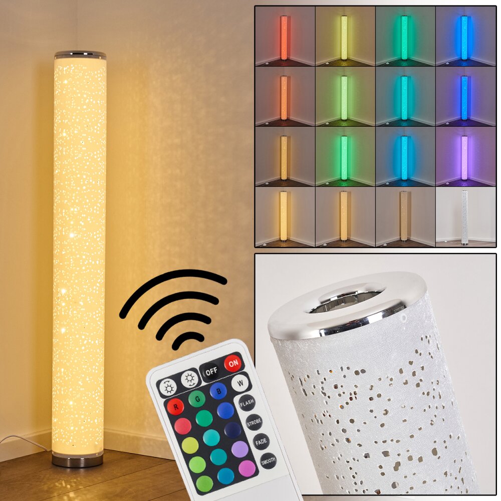 Tumba Staande lamp LED Wit, 1-licht, Afstandsbediening, Kleurwisselaar main product photo