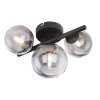 Globo DREADO Plafondlamp LED Rookkleurig, 3-lichts