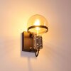 Okudari Muurlamp Zwart-Goud, 1-licht