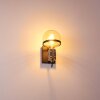 Okudari Muurlamp Zwart-Goud, 1-licht