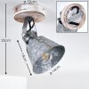 Berkeley Plafondlamp Hout licht, Gegalvaniseerd, 1-licht