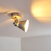 Berkeley Plafondlamp Hout licht, Gegalvaniseerd, 1-licht
