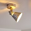 Berkeley Plafondlamp Hout licht, Gegalvaniseerd, 1-licht