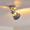 Berkeley Plafondlamp Hout licht, Gegalvaniseerd, 1-licht