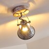 Berkeley Plafondlamp Hout licht, Gegalvaniseerd, 1-licht