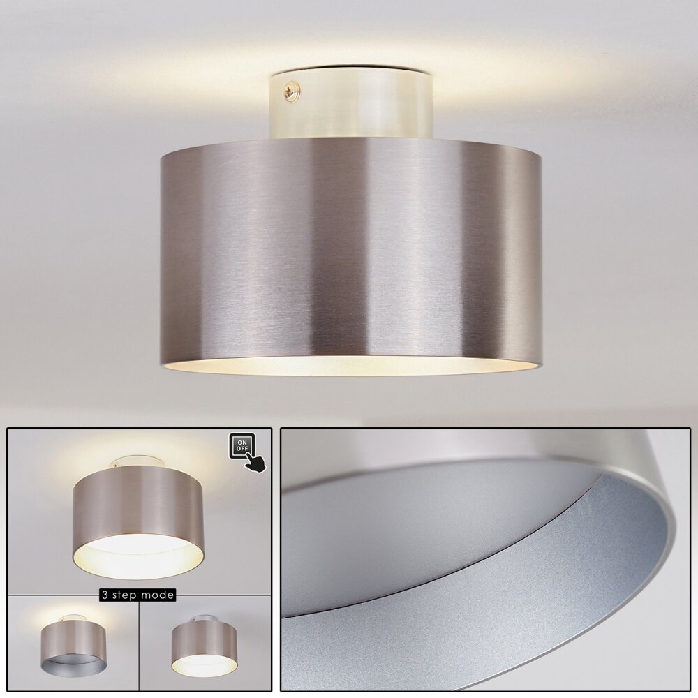 Baraboo Plafondlamp LED Nikkel mat, 2-lichts main product photo