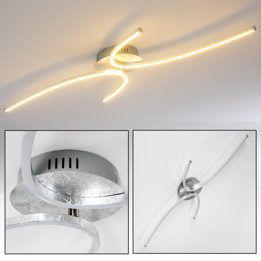Askim Plafondlamp LED Zilver, 1-licht main product photo