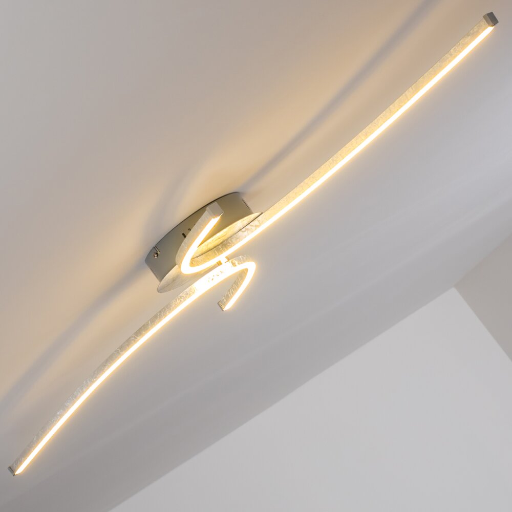 Askim Plafondlamp LED Zilver, 1-licht