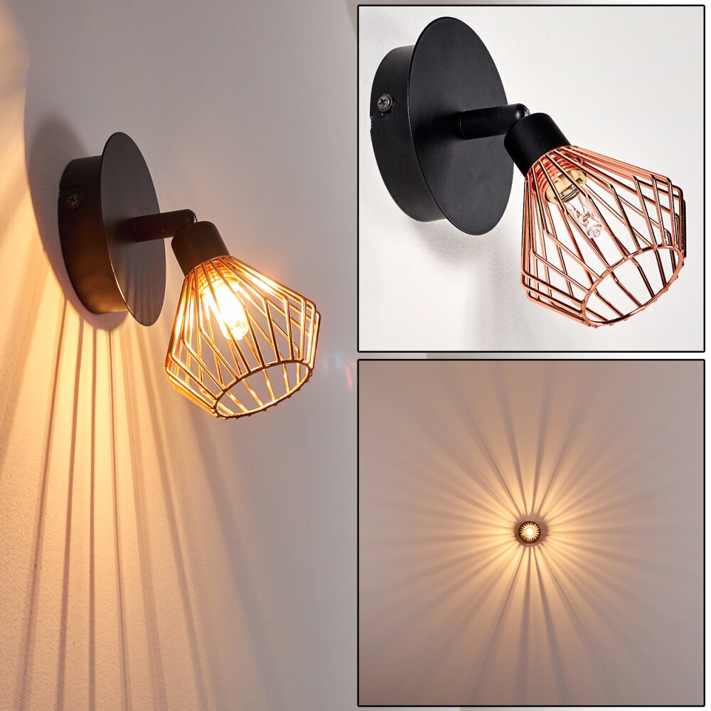 Grönhöj Muurlamp Zwart, 1-licht main product photo