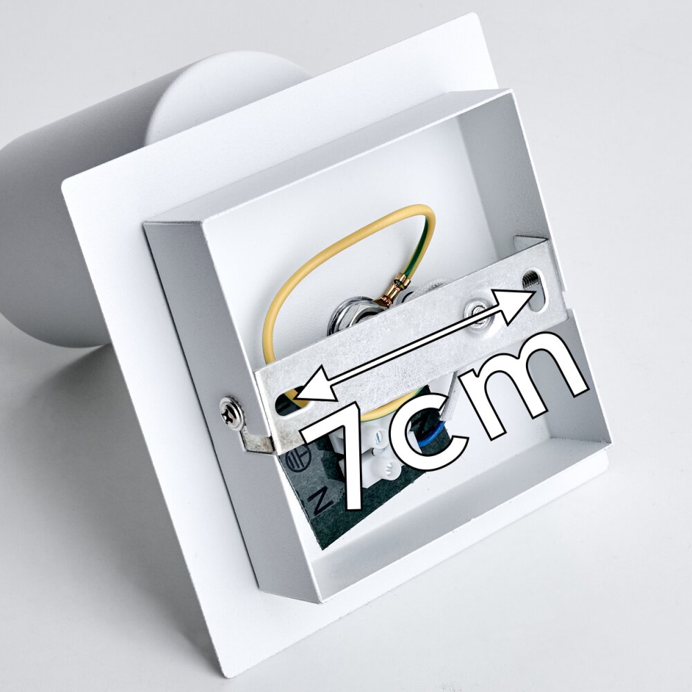 Zuoz Plafondlamp Wit, 1-licht
