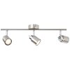 Brilliant ANDRES Plafondlamp Chroom, Nikkel mat, 3-lichts