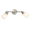 Globo KRISTALL Plafondlamp Nikkel mat, 2-lichts