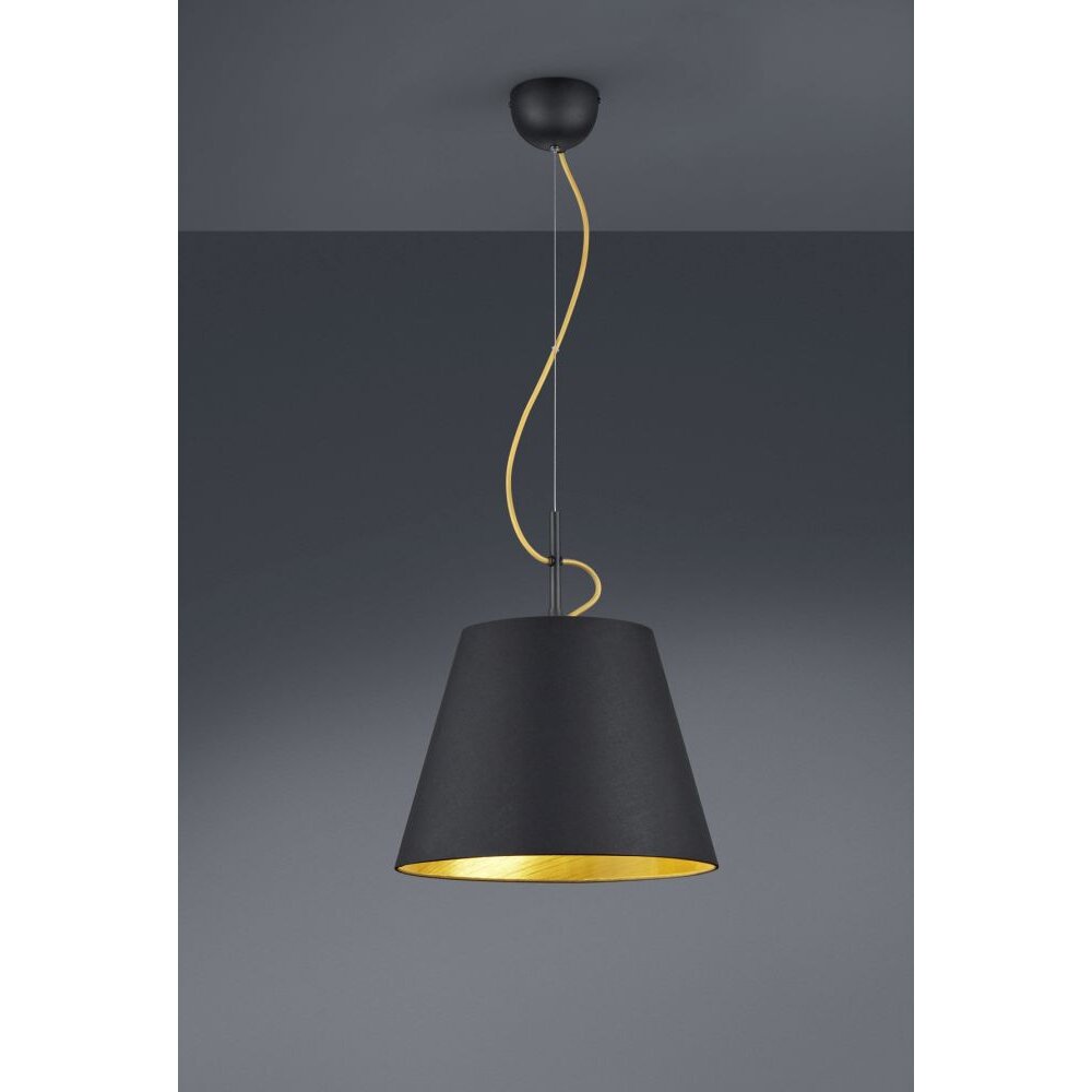 Trio ANDREUS Hanglamp Zwart, 1-licht main product photo