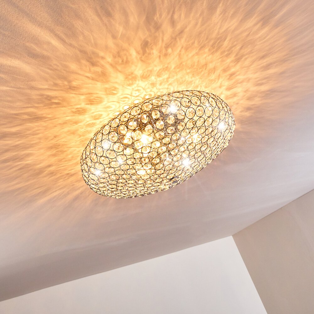 Klamila Plafondlamp Chroom, 3-lichts