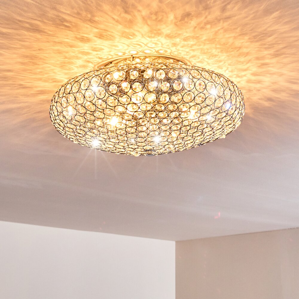 Klamila Plafondlamp Chroom, 3-lichts