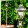 Ribadeo Padverlichting Zwart-Goud, 1-licht, Bewegingsmelder