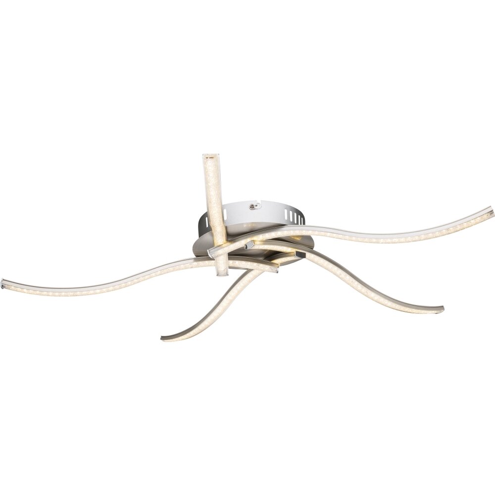 Globo Jorne Plafondlamp LED Nikkel mat, 5-lichts main product photo