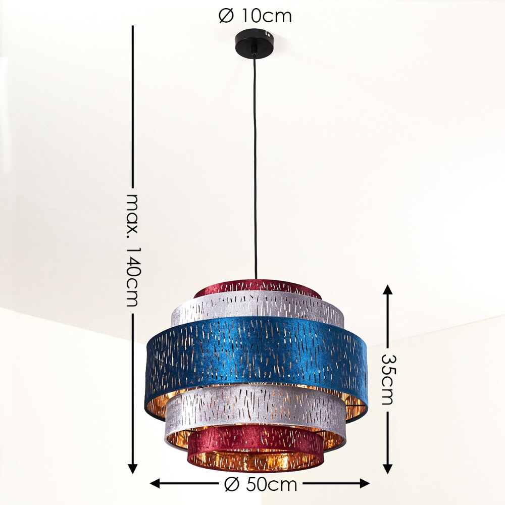 Liared Hanger Zwart, 1-licht