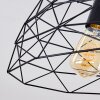 Hajom Plafondlamp Zwart, 3-lichts