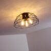 Hajom Plafondlamp Zwart, 3-lichts