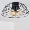 Hajom Plafondlamp Zwart, 3-lichts