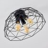 Hajom Plafondlamp Zwart, 3-lichts
