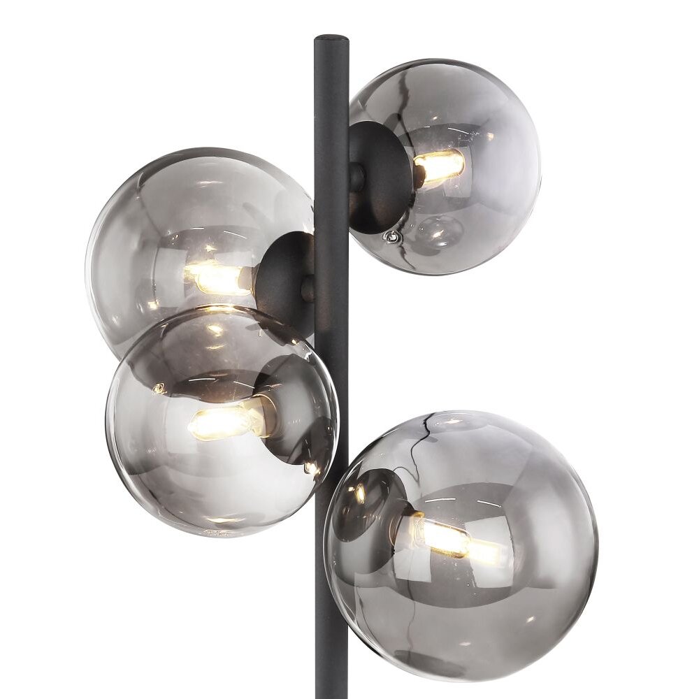 Globo JOGANA Tafellamp LED Zwart, 4-lichts