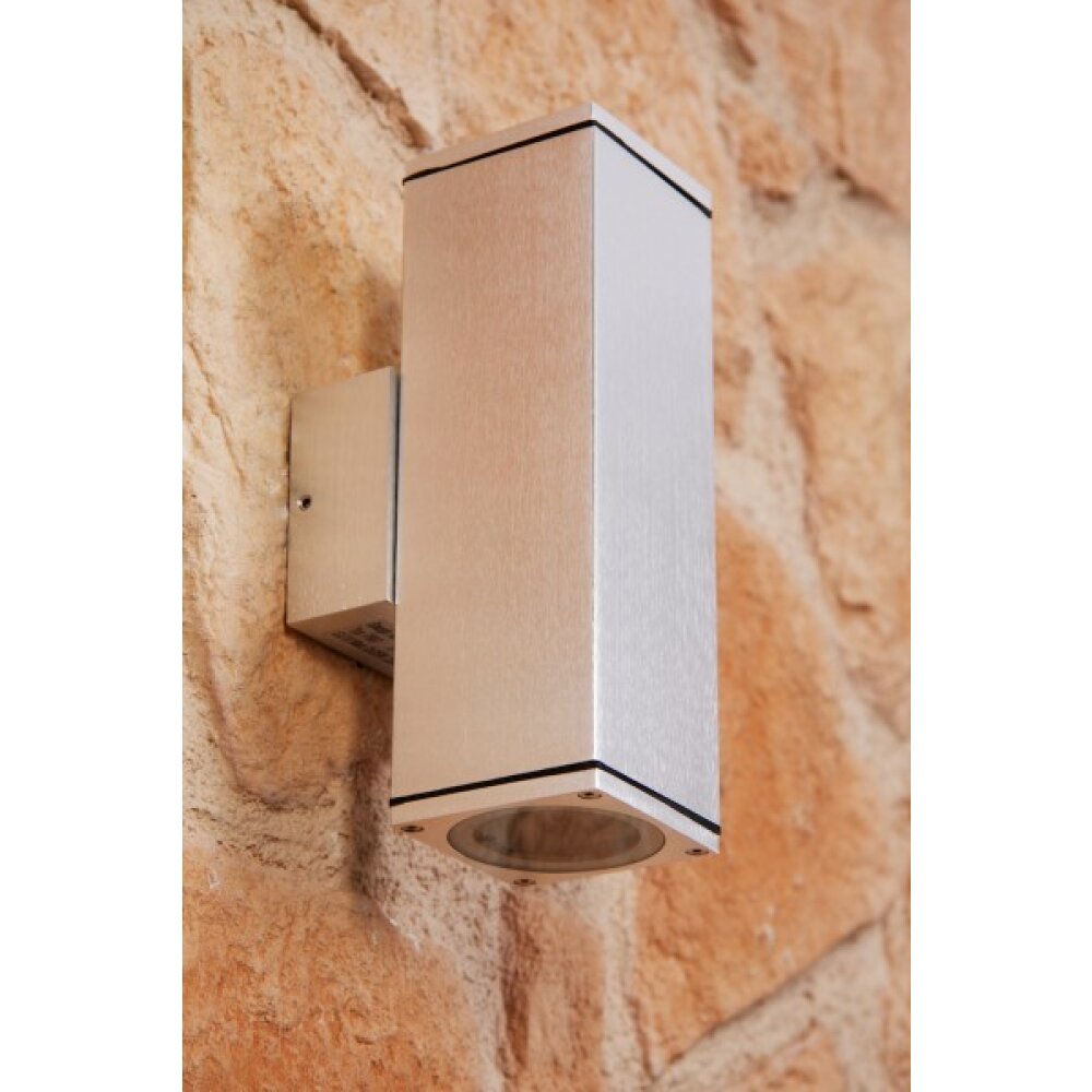Konstsmide MONZA Muurlamp Zilver, 2-lichts