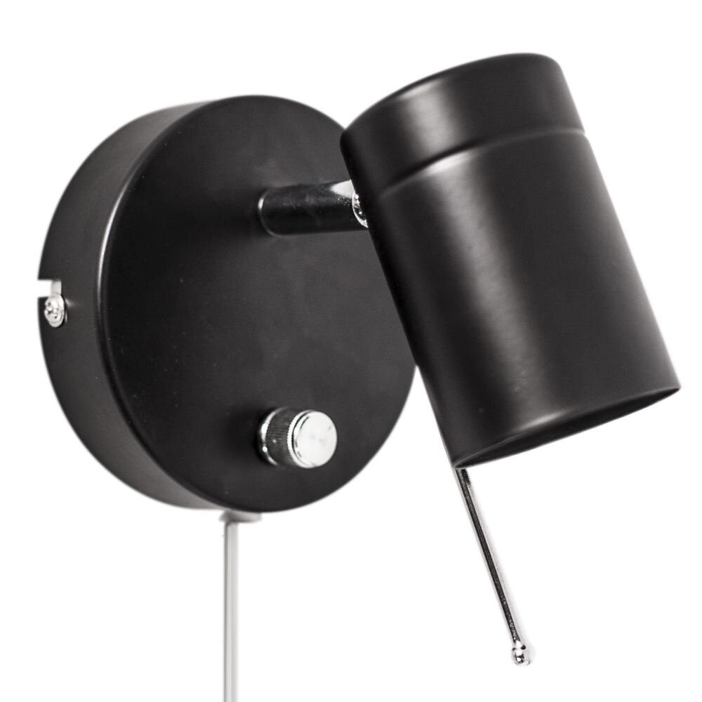 By Rydens Correct Muurlamp Zwart, 1-licht main product photo